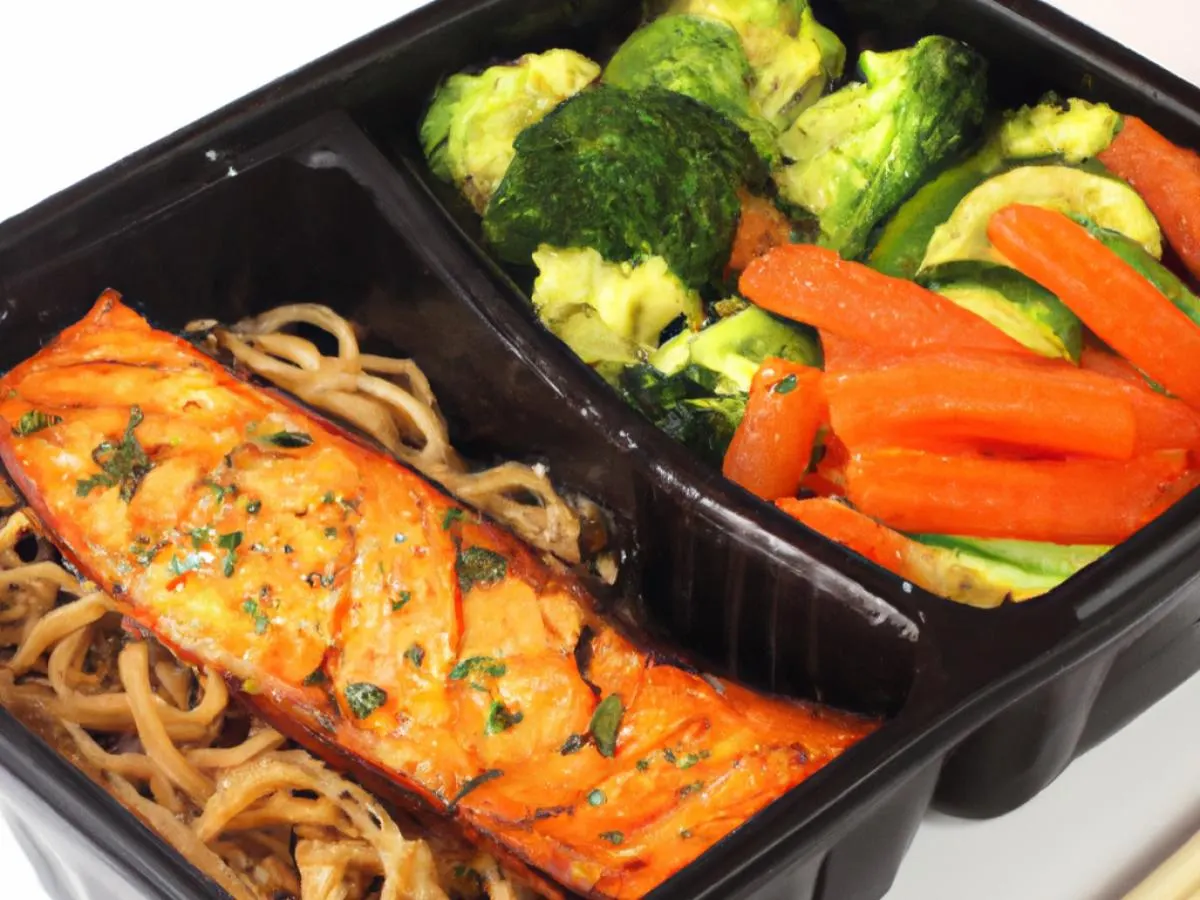 Teriyaki Salmon With Yakisoba Noodles and Veggies