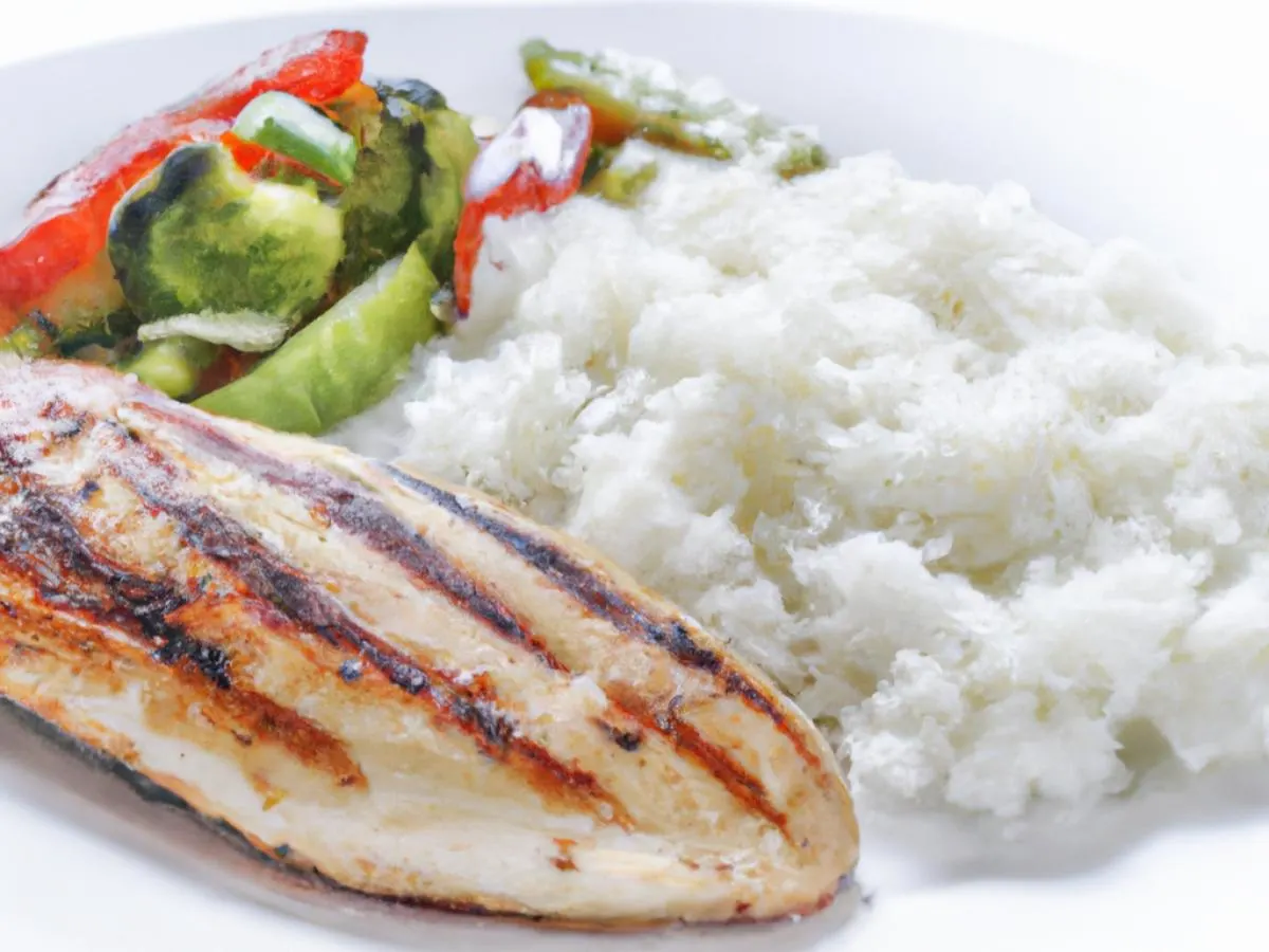 AFB Chicken breast with Vegetables and white rice AFB Chicken breast with Vegetables and white rice