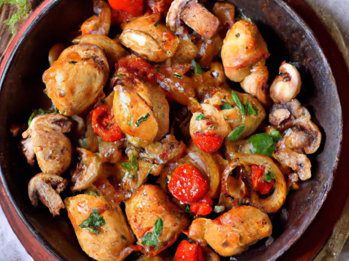 Mushroom Fajita Chicken (No Bell Pepper and Pineapple) Mushroom Fajita Chicken (No Bell Pepper and Pineapple)