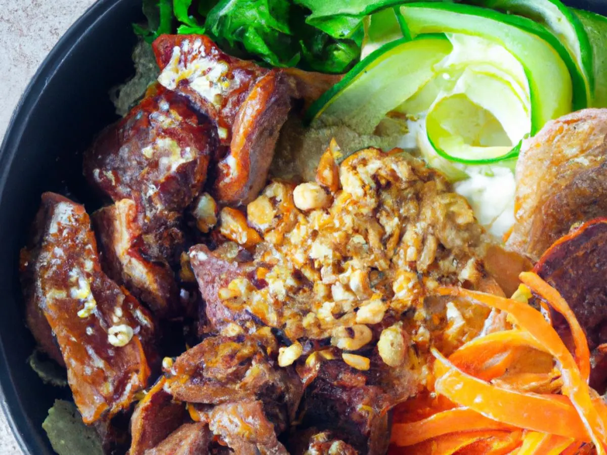 Dual Protein - Grilled Pork & Grilled Beef Rice Bowl Dual Protein - Grilled Pork & Grilled Beef Rice Bowl