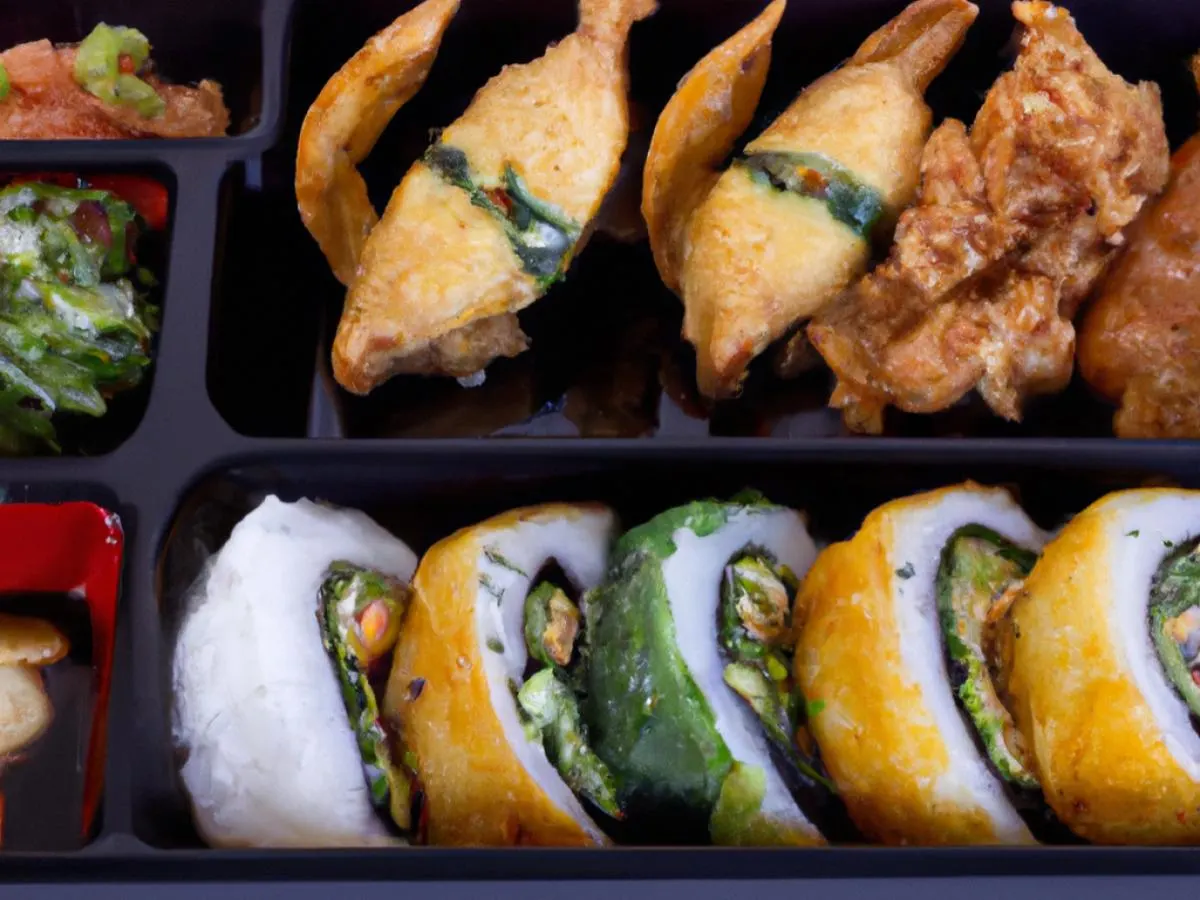 Secret Garden Roll, Corn & Edamame Inari, Spicy Edamame & Wakame, Veg. Gyoza Secret Garden Roll, Corn & Edamame Inari, Spicy Edamame & Wakame, Veg. Gyoza