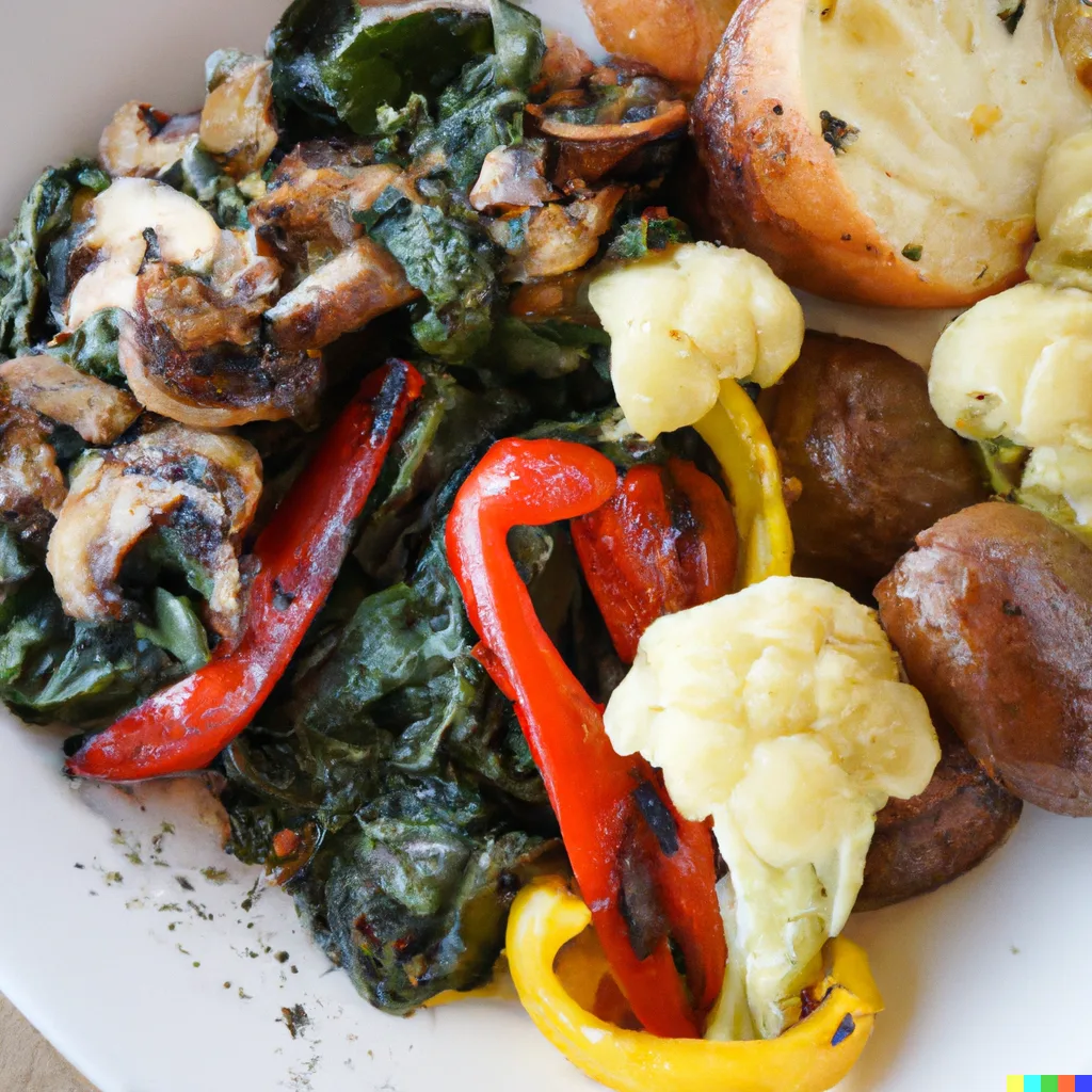 Allergen Free Mushroom Spinach Saute