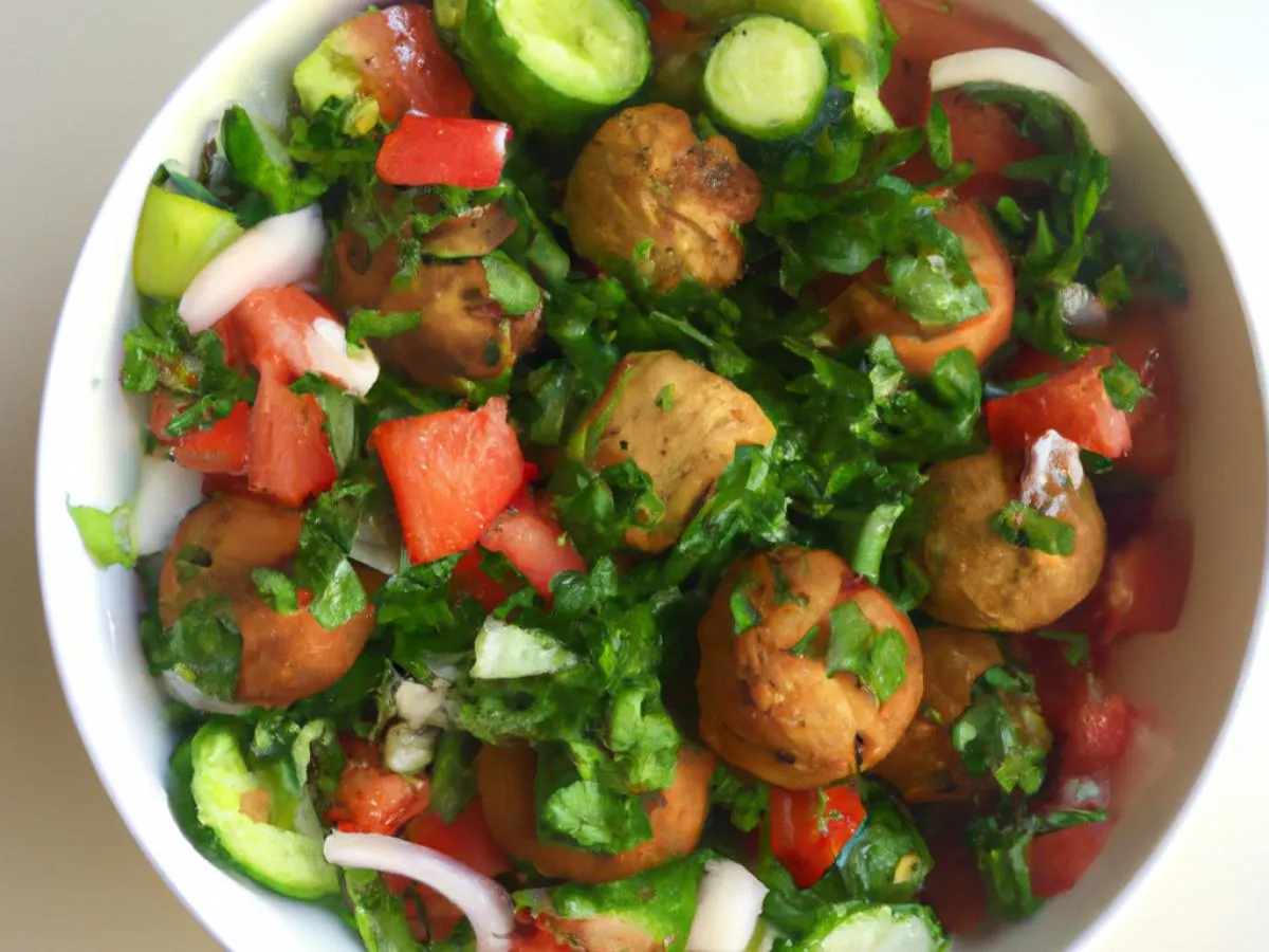 Falafel Coban Salad (Vegan) Falafel Coban Salad (Vegan)