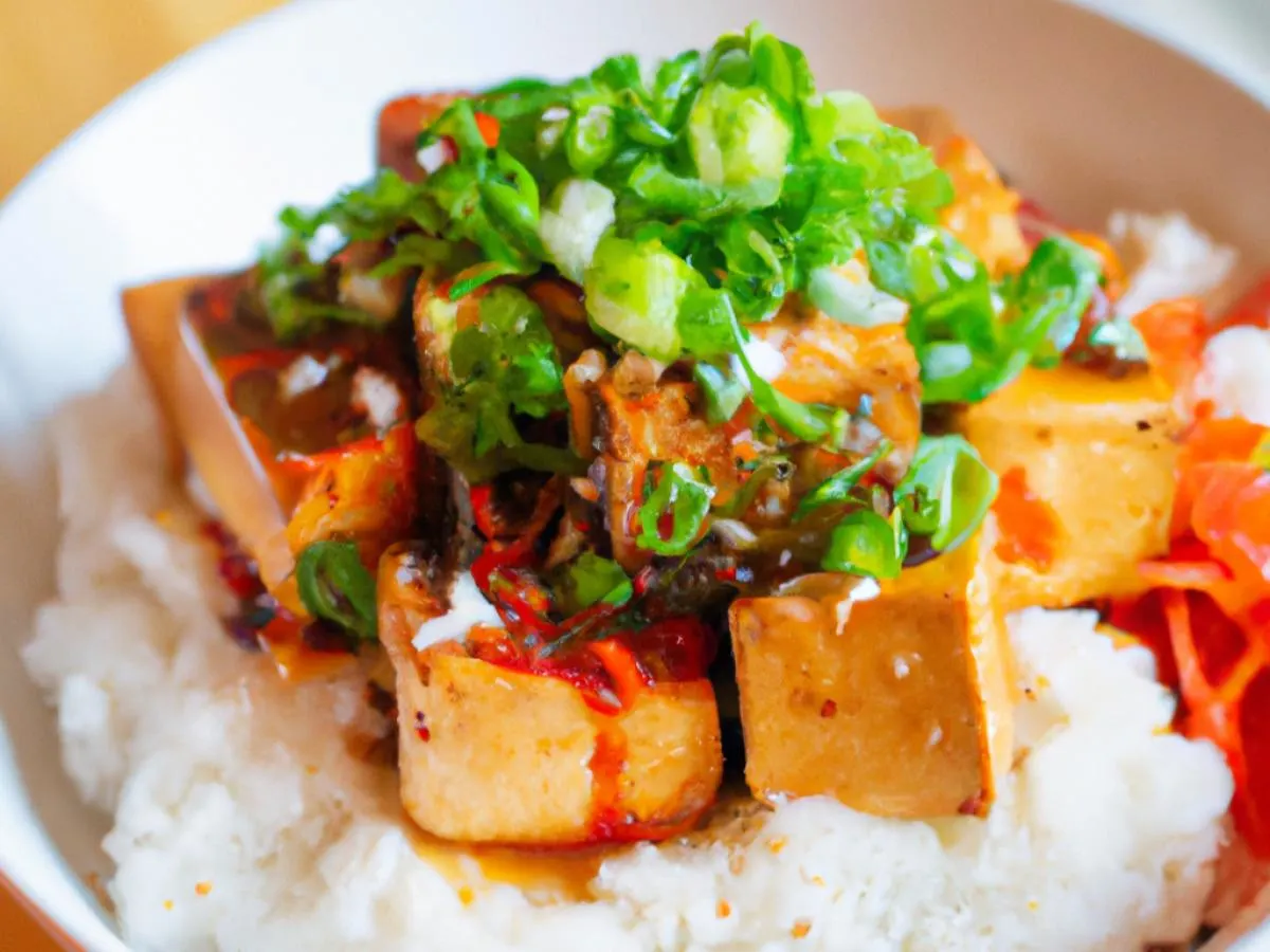 Spicy Tofu Jasmine Rice Bowl Spicy Tofu Jasmine Rice Bowl