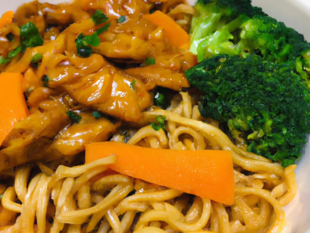 Orange Chicken Yakisoba Noodles with Broccoli Orange Chicken Yakisoba Noodles with Broccoli