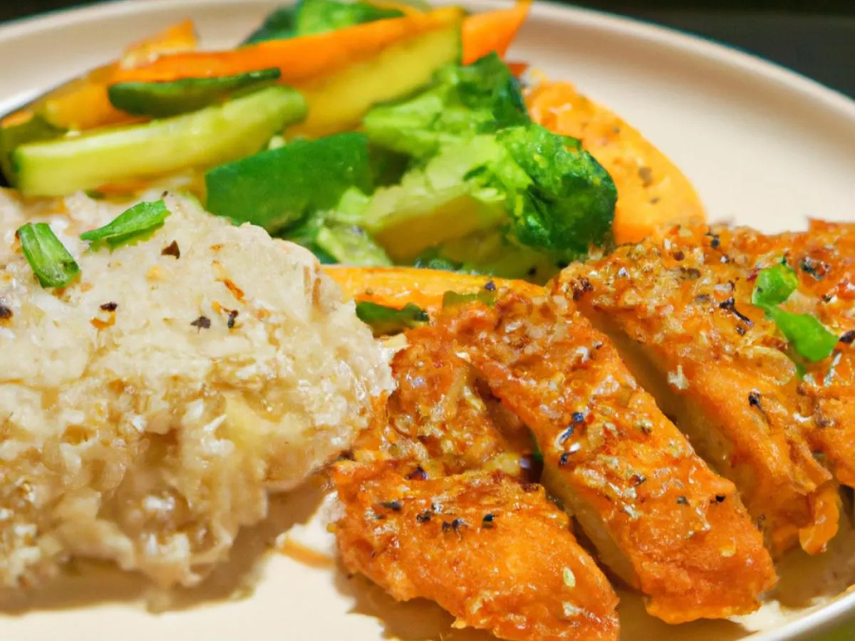 Chicken Katsu With Brown Rice and Veggies Chicken Katsu With Brown Rice and Veggies
