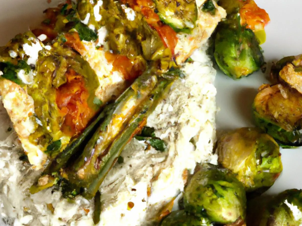 Vegan Napoleons Served with Rosemary Jasmine Rice & Chili Crisp Brussels Sprouts Vegan Napoleons Served with Rosemary Jasmine Rice & Chili Crisp Brussels Sprouts