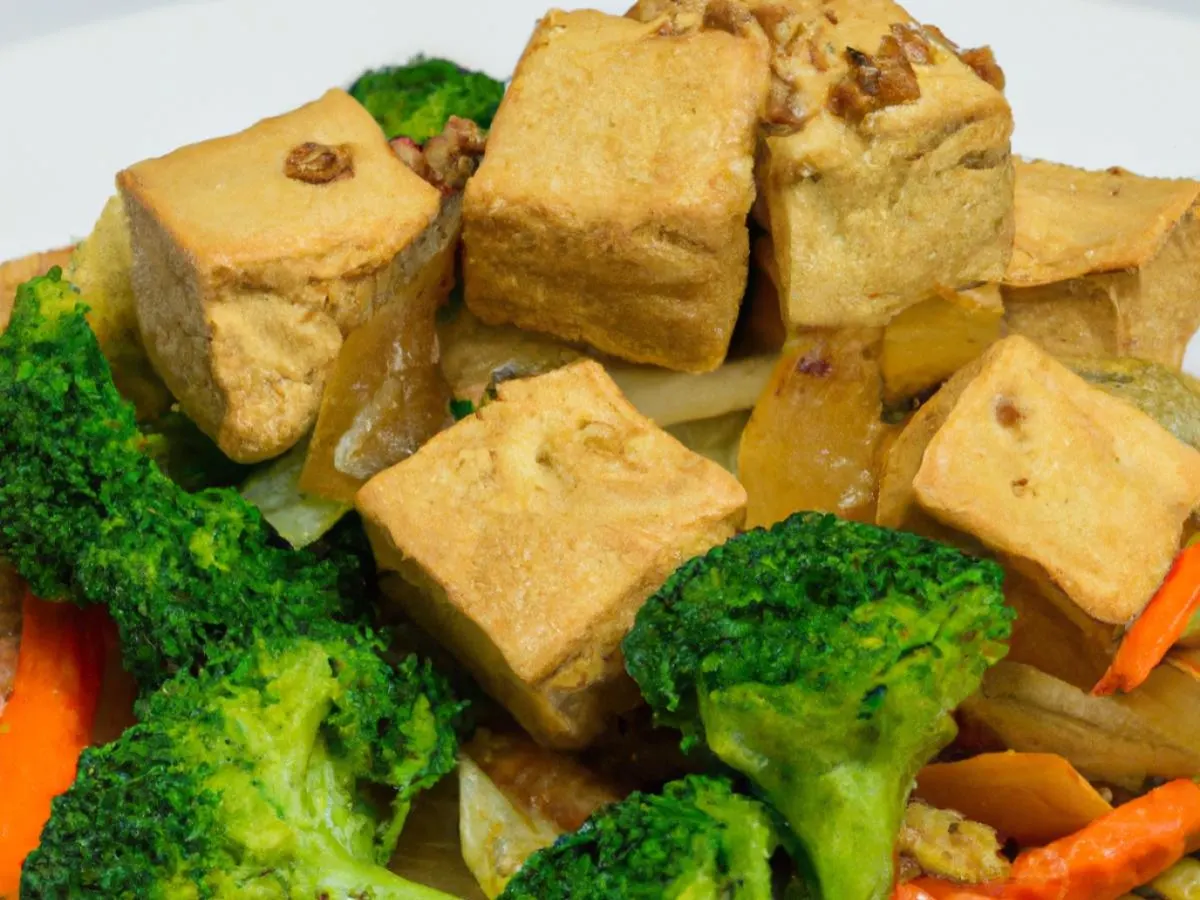 Fried Tofu with Roasted Garlic Sauce Fried Tofu with Roasted Garlic Sauce