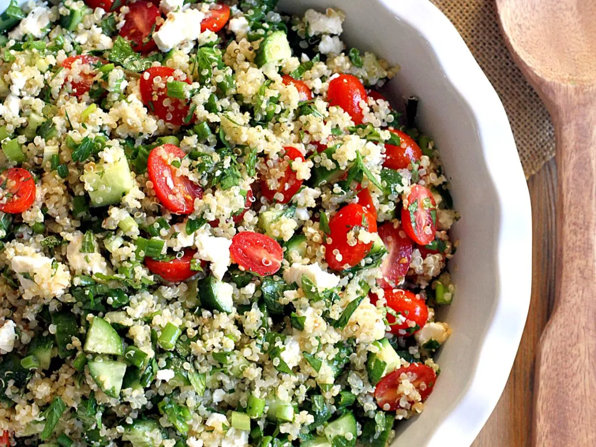 Quinoa Tabouleh with Feta Cheese Quinoa Tabouleh with Feta Cheese