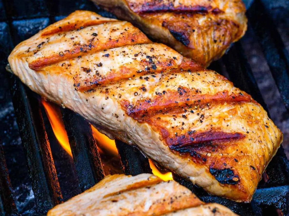 Grilled Salmon Tray Grilled Salmon Tray
