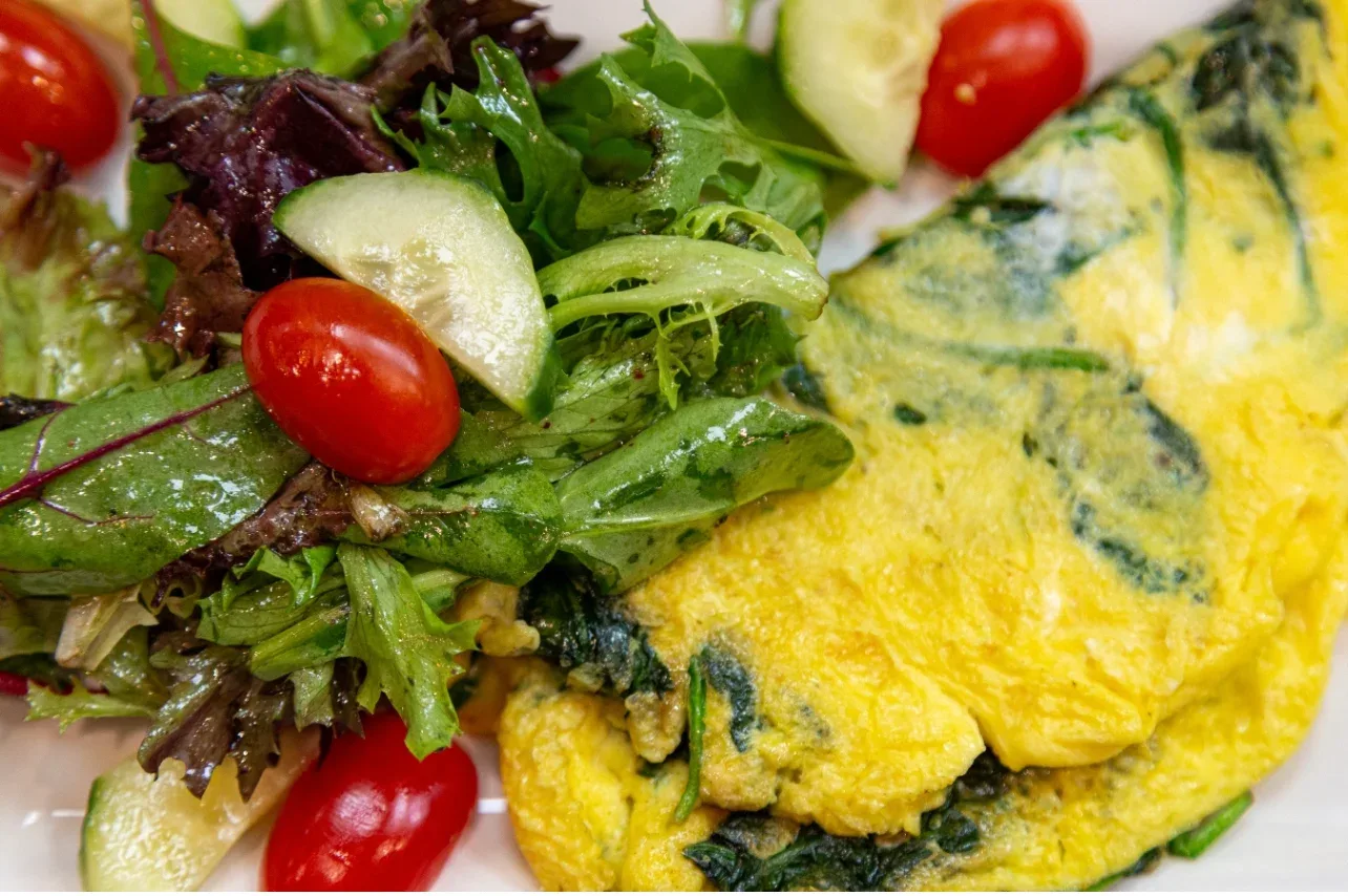 Spinach Omelette Box Spinach Omelette Box