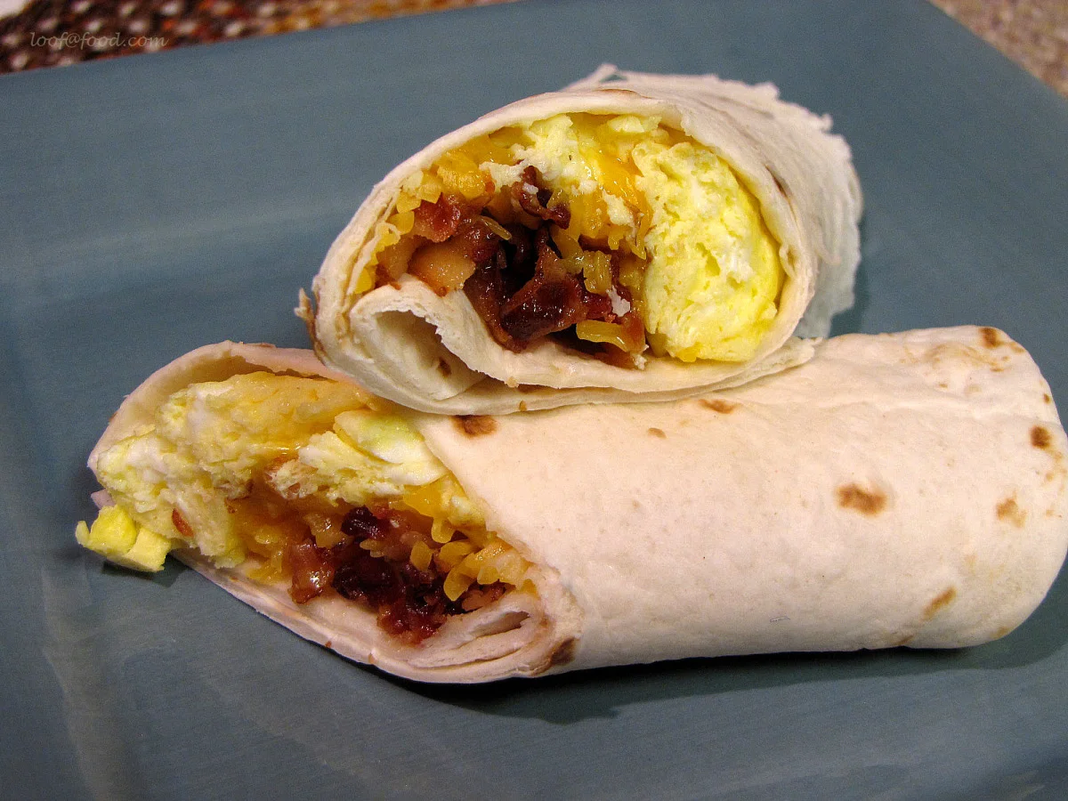 Egg, Cheese and Beef Bacon Wrap Box Egg, Cheese and Beef Bacon Wrap Box