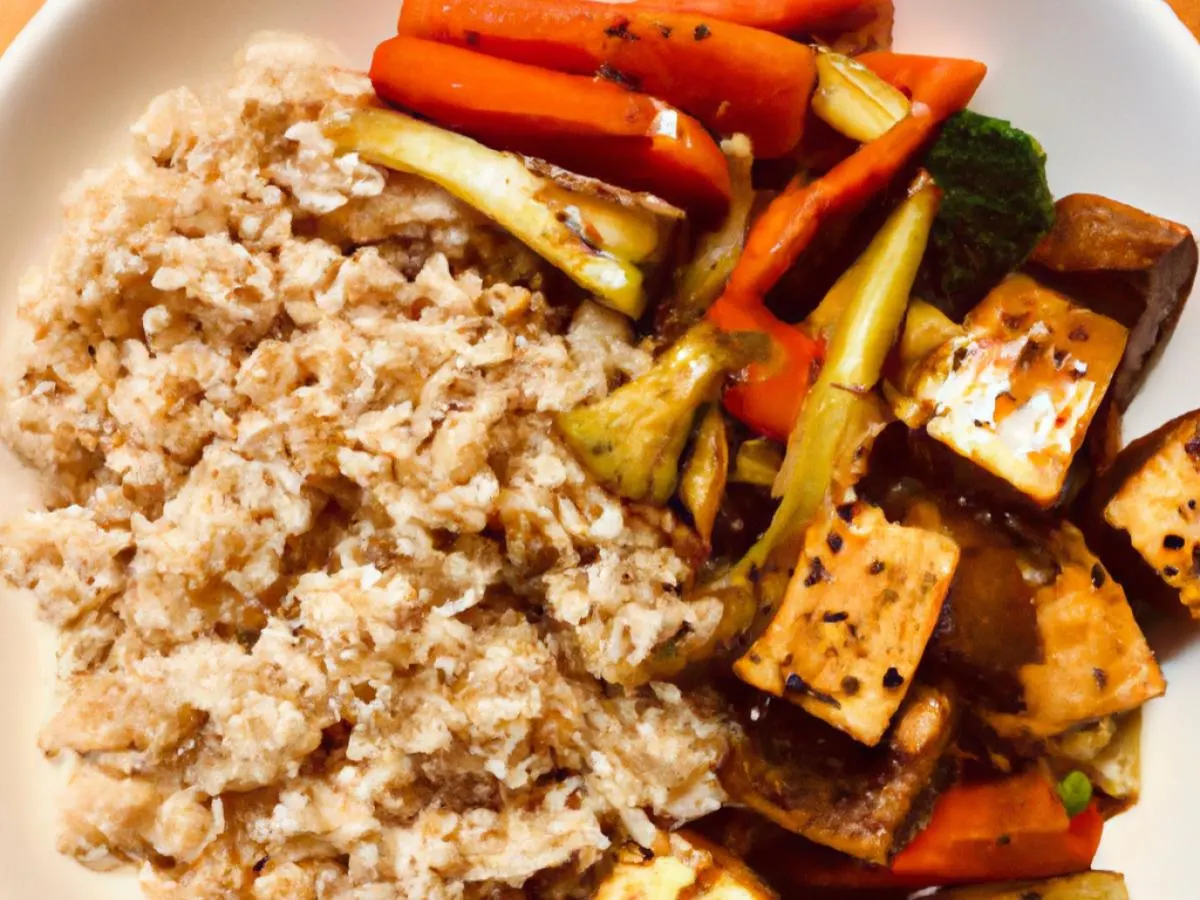 Spicy Tofu Teriyaki With Brown Rice and Veggies Spicy Tofu Teriyaki With Brown Rice and Veggies
