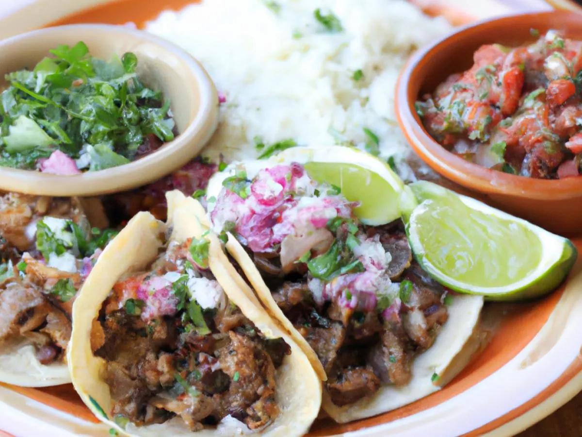 Pork Carnitas Street Tacos with Rice, Beans & Chips Box