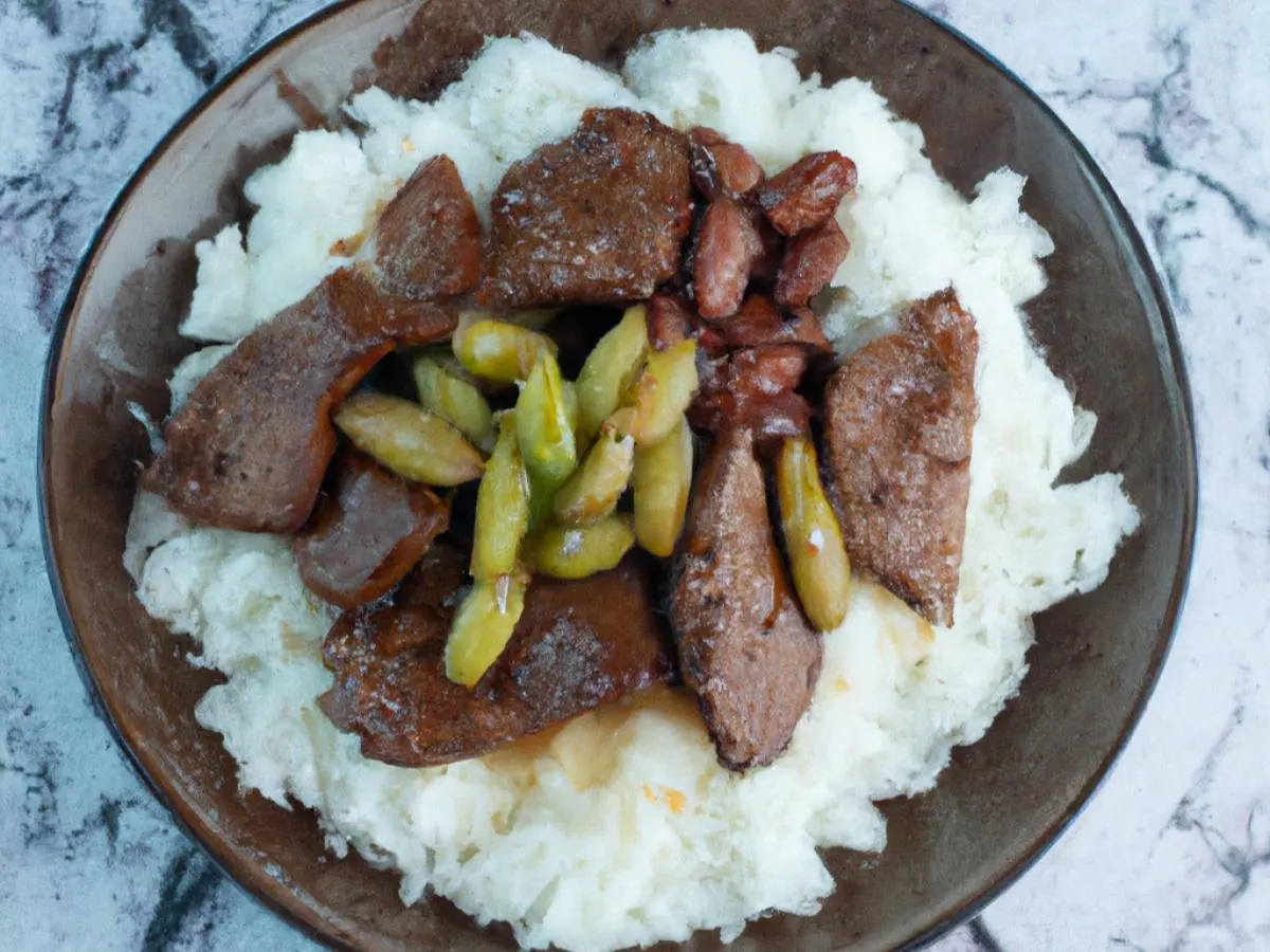 Beef Teriyaki with white rice and edamame