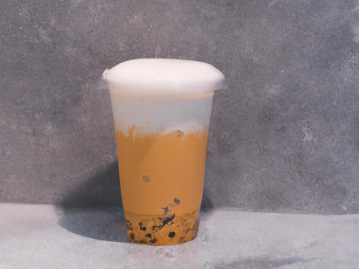 Cheese Milk Black Tea with Boba [Full Sweet]