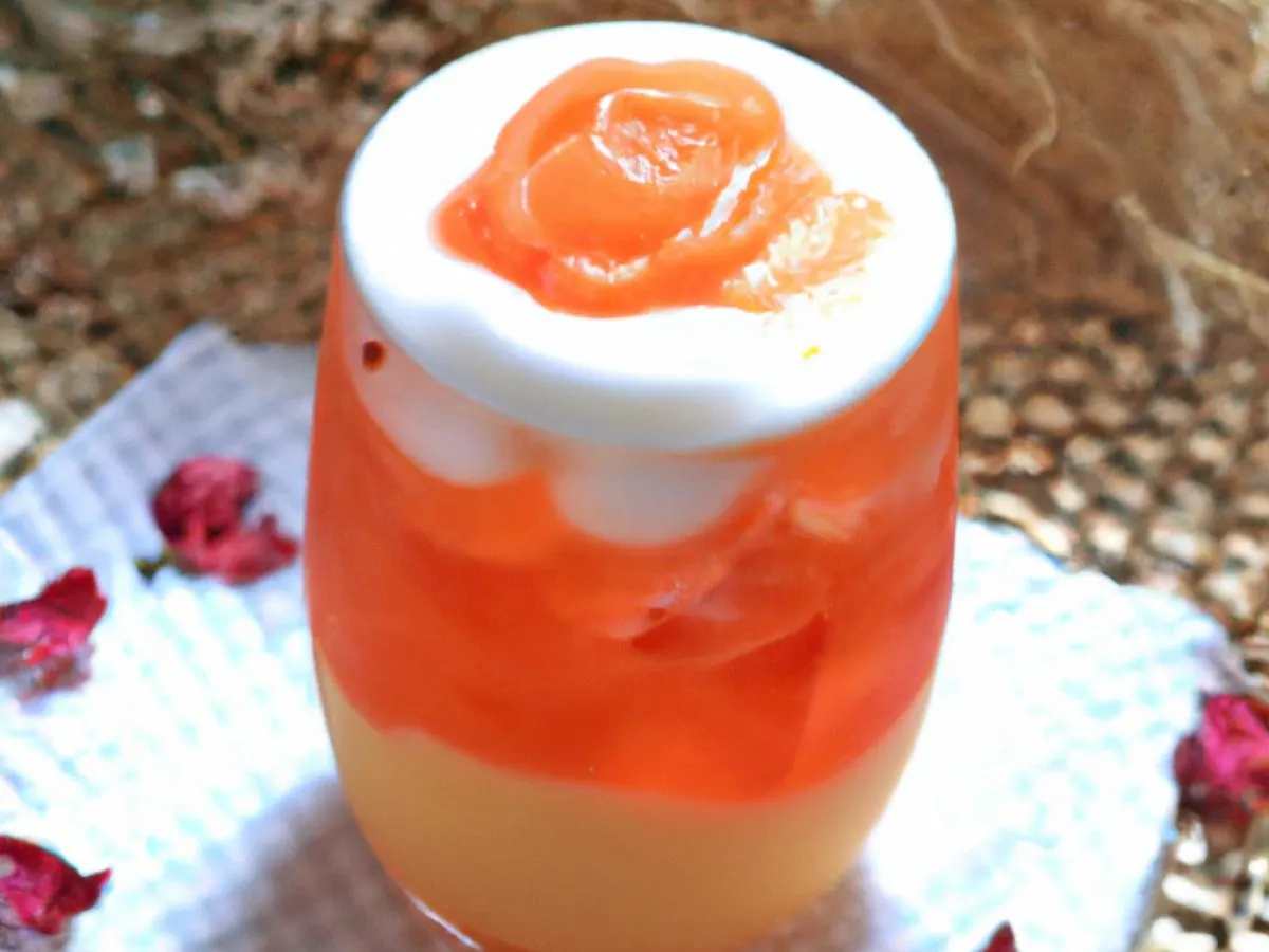 Coconut Milk Thai Tea with Lychee Jelly [Half Sweet]