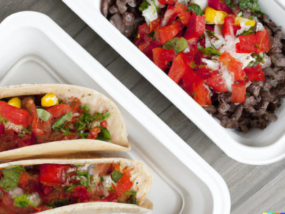 Vegan Fajitas Taco Box - No Cheese