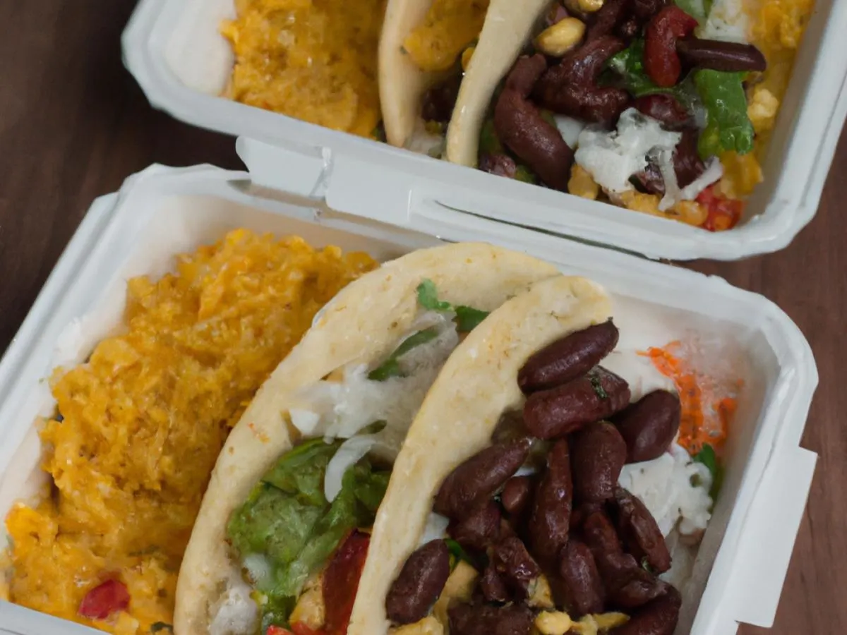 Vegetarian Fajitas Taco Box