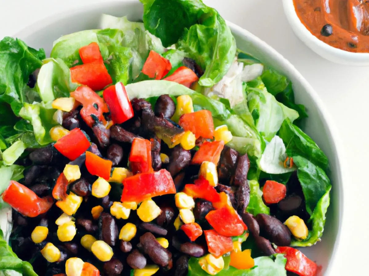 Vegan Fajitas Chipotle Salad Bowl - No Cheese
