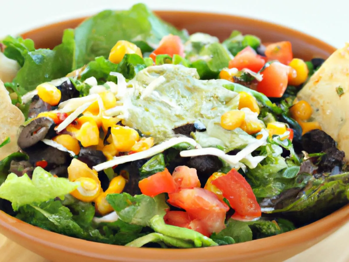 Vegetarian Fajitas & Salsa Verde Salad Bowl