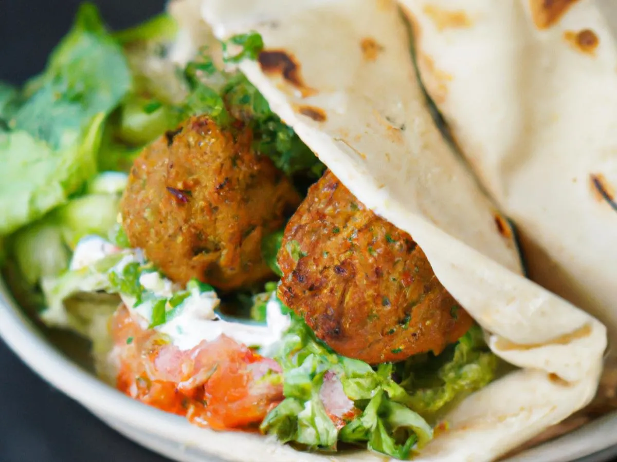 Falafel Wrap Falafel Wrap