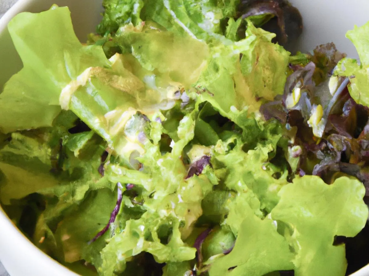 Green Salad with Dressing Green Salad with Dressing