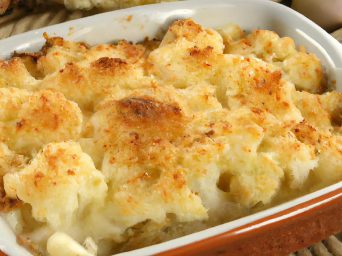 Cauliflower Au Gratin with Panko Topping Cauliflower Au Gratin with Panko Topping