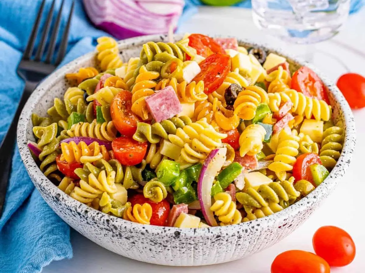 Tri-color Antipasto Salad Tri-color Antipasto Salad