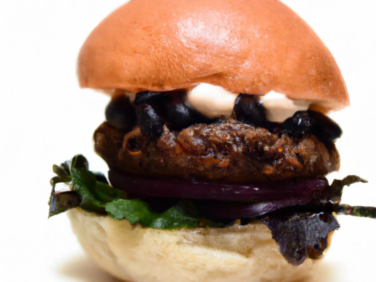Black Bean Vegan Slider Black Bean Vegan Slider