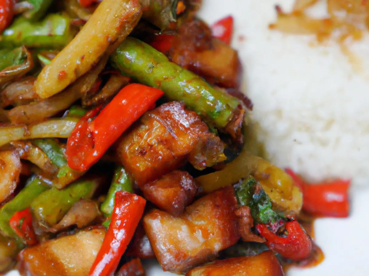 Phad Prik Khing | Crispy Pork Belly Phad Prik Khing | Crispy Pork Belly