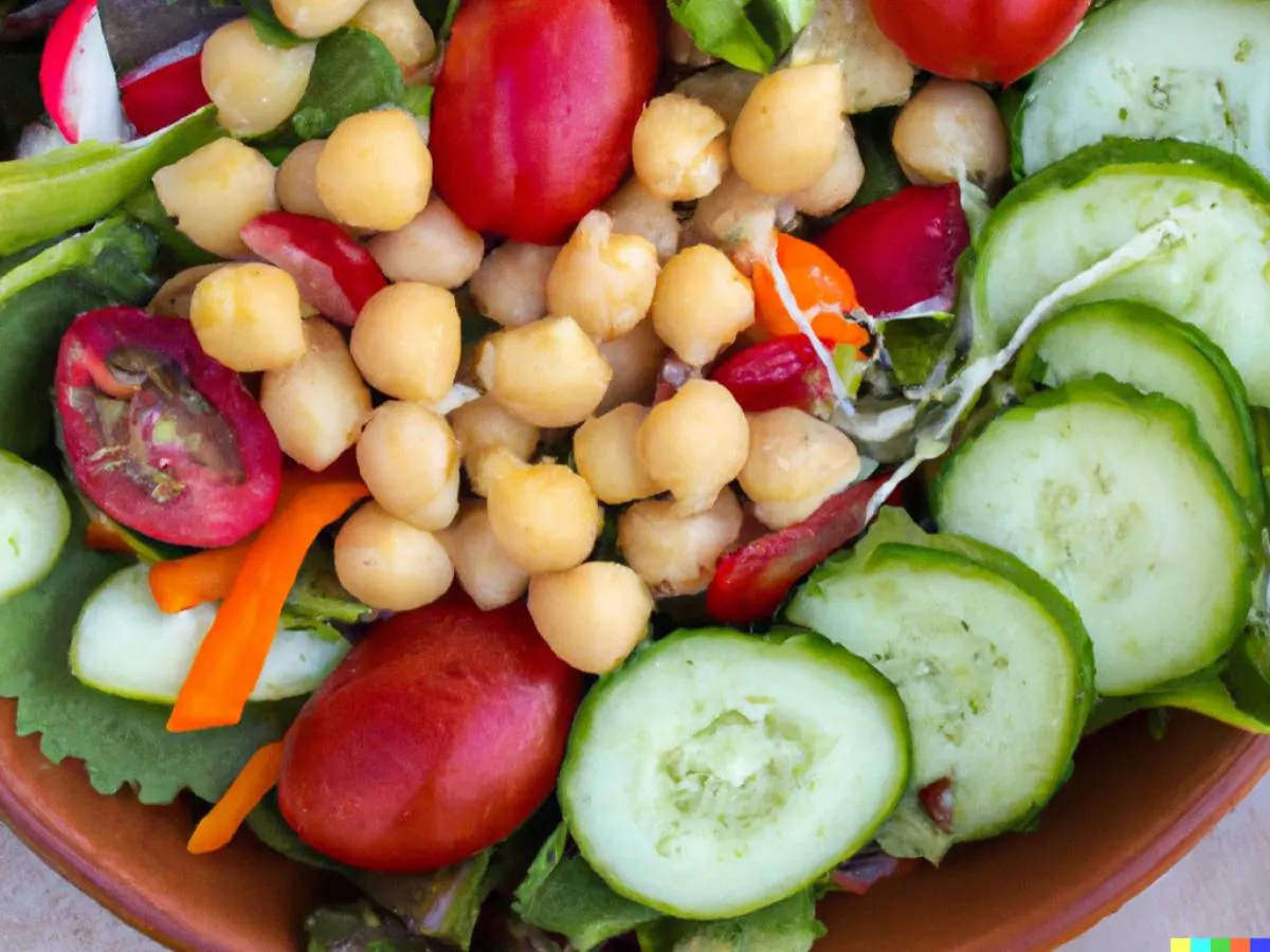 Garden Salad Field Greens, Seedless Cucumbers, Vine Ripen Grape Tomatoes, Endives, Radishes and Carrots, Chickpeas Garden Salad Field Greens, Seedless Cucumbers, Vine Ripen Grape Tomatoes, Endives, Radishes and Carrots, Chickpeas
