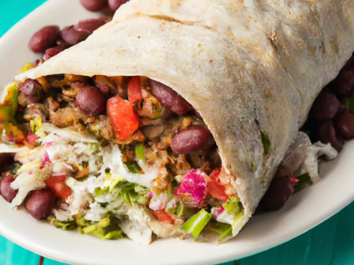 Super Vegan Bean Burrito