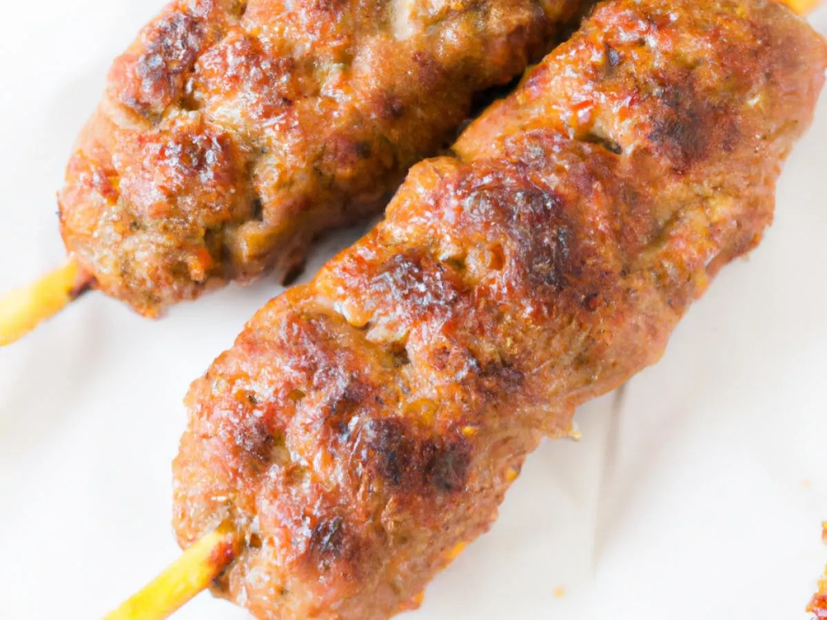 Beef Bifteki Skewer Beef Bifteki Skewer
