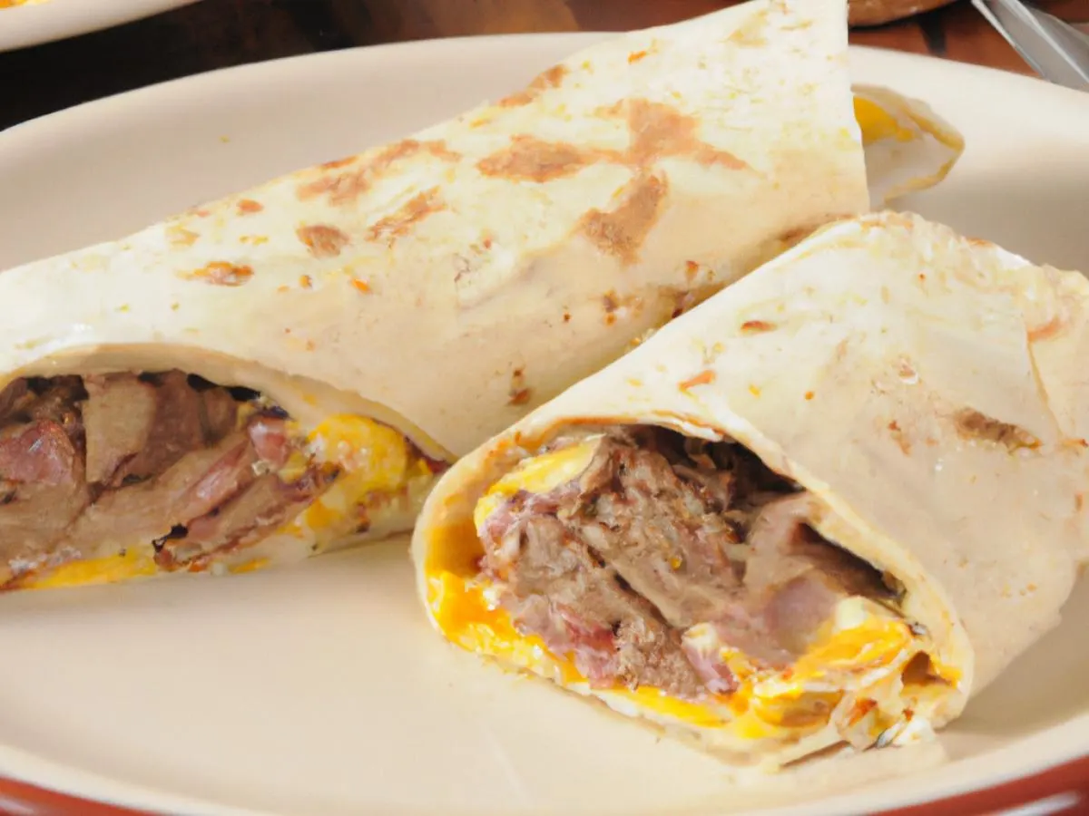Steak Breakfast Wrap Box Steak Breakfast Wrap Box