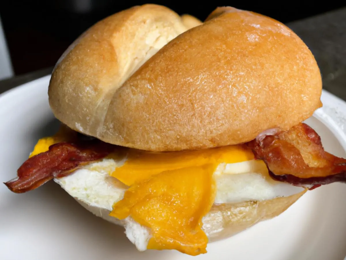 Bacon Breakfast Sandwich Box Bacon Breakfast Sandwich Box