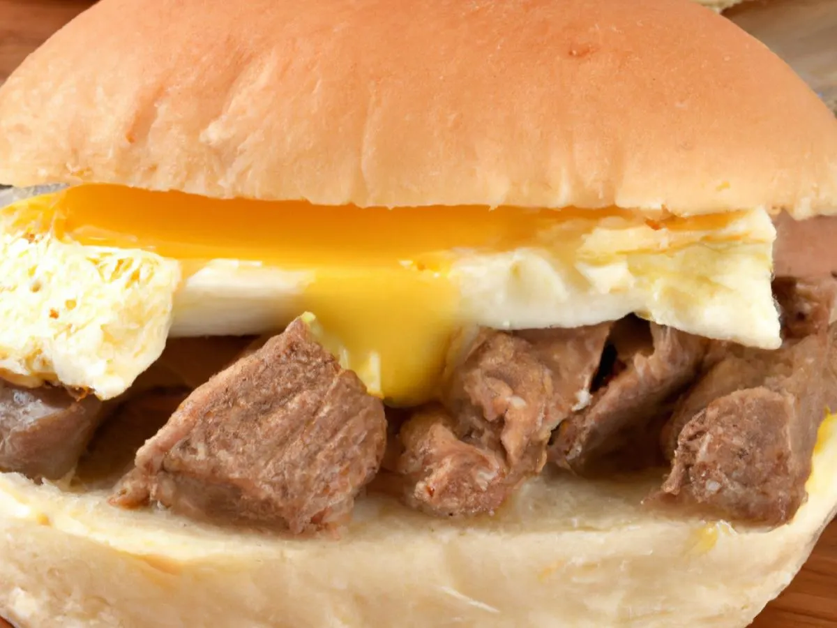 Steak Breakfast Sandwich Box Steak Breakfast Sandwich Box