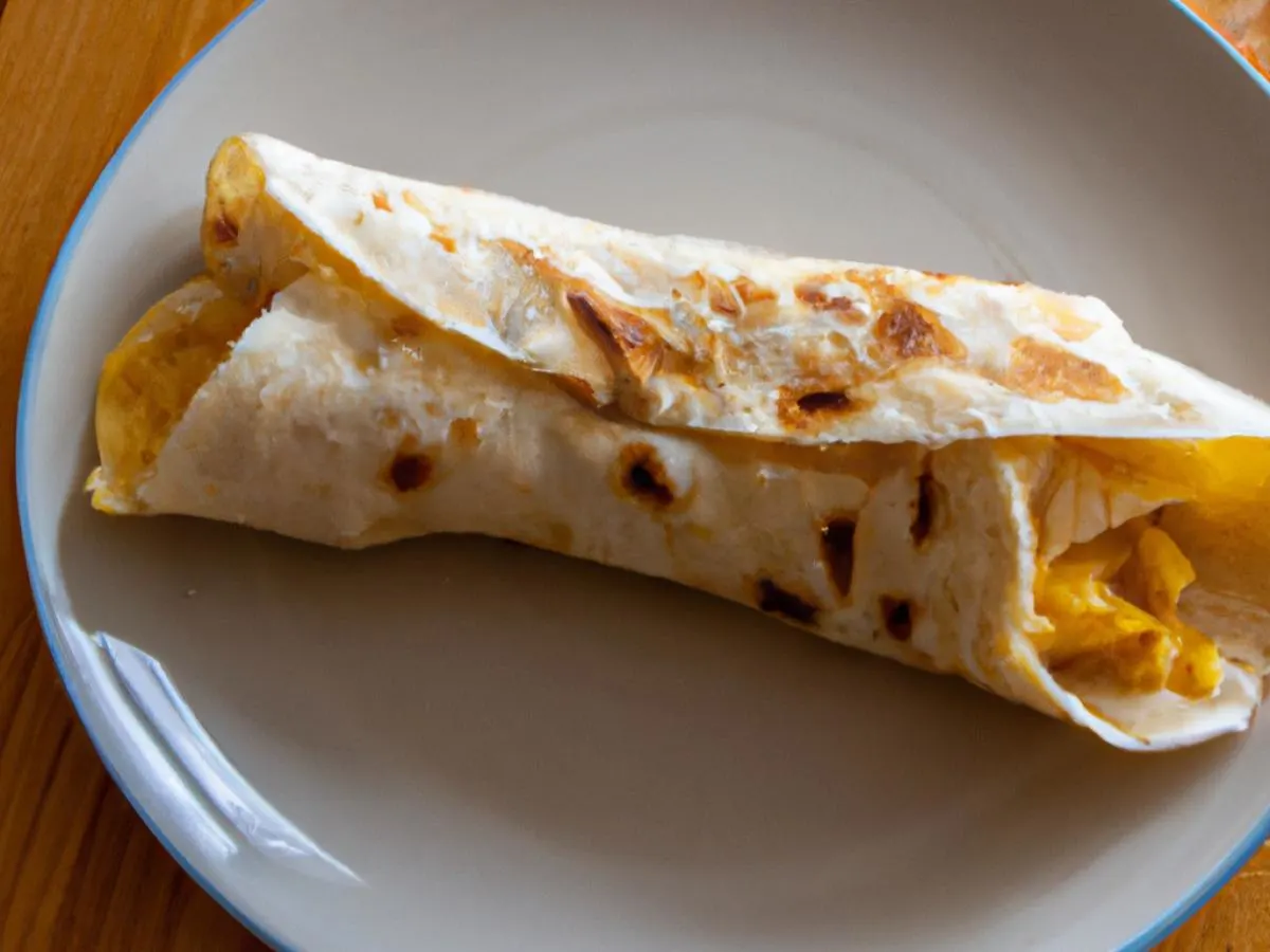 Egg and Cheese Breakfast Wrap Egg and Cheese Breakfast Wrap