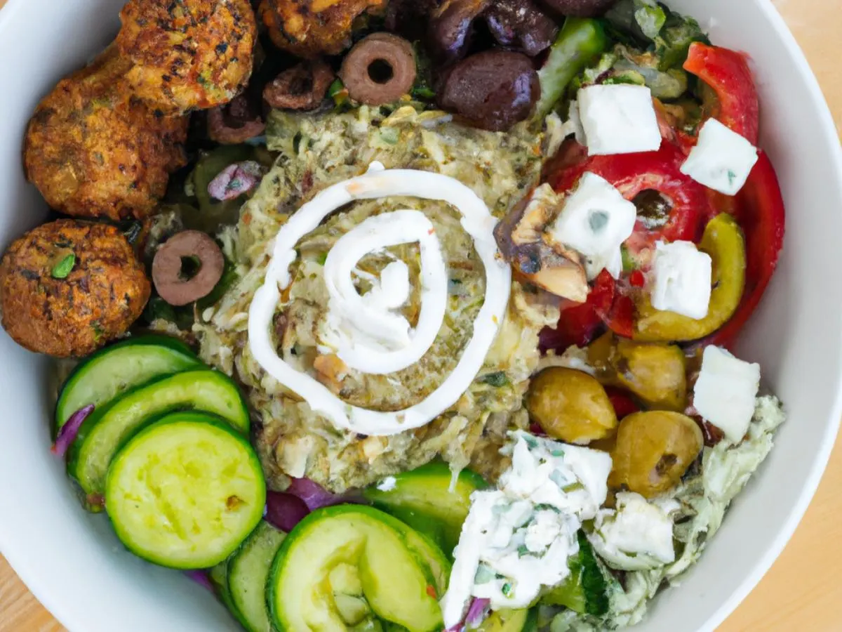 Greektown Bowl With Falafel Greektown Bowl With Falafel