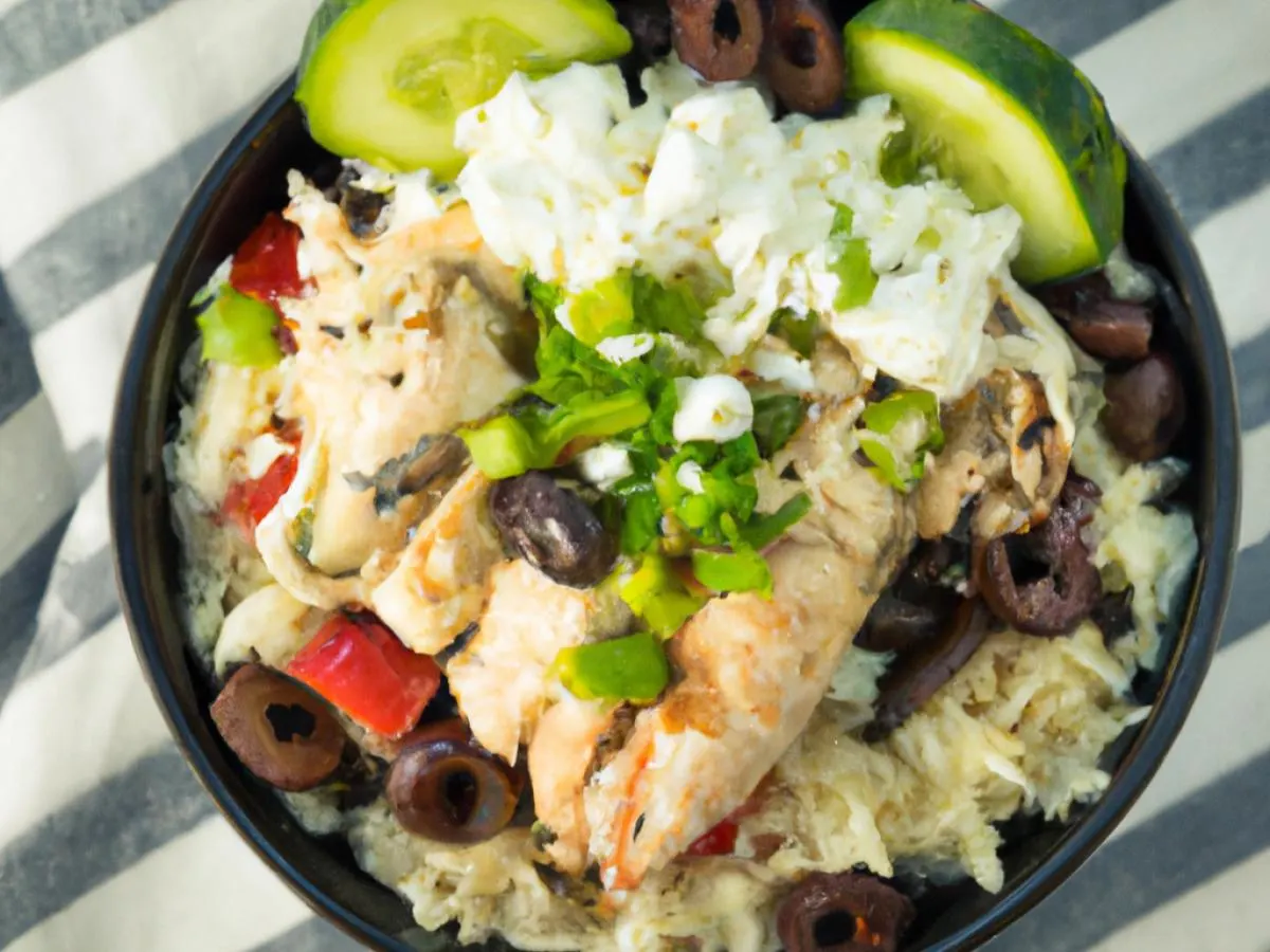 Greektown Bowl With Grilled Chicken Greektown Bowl With Grilled Chicken