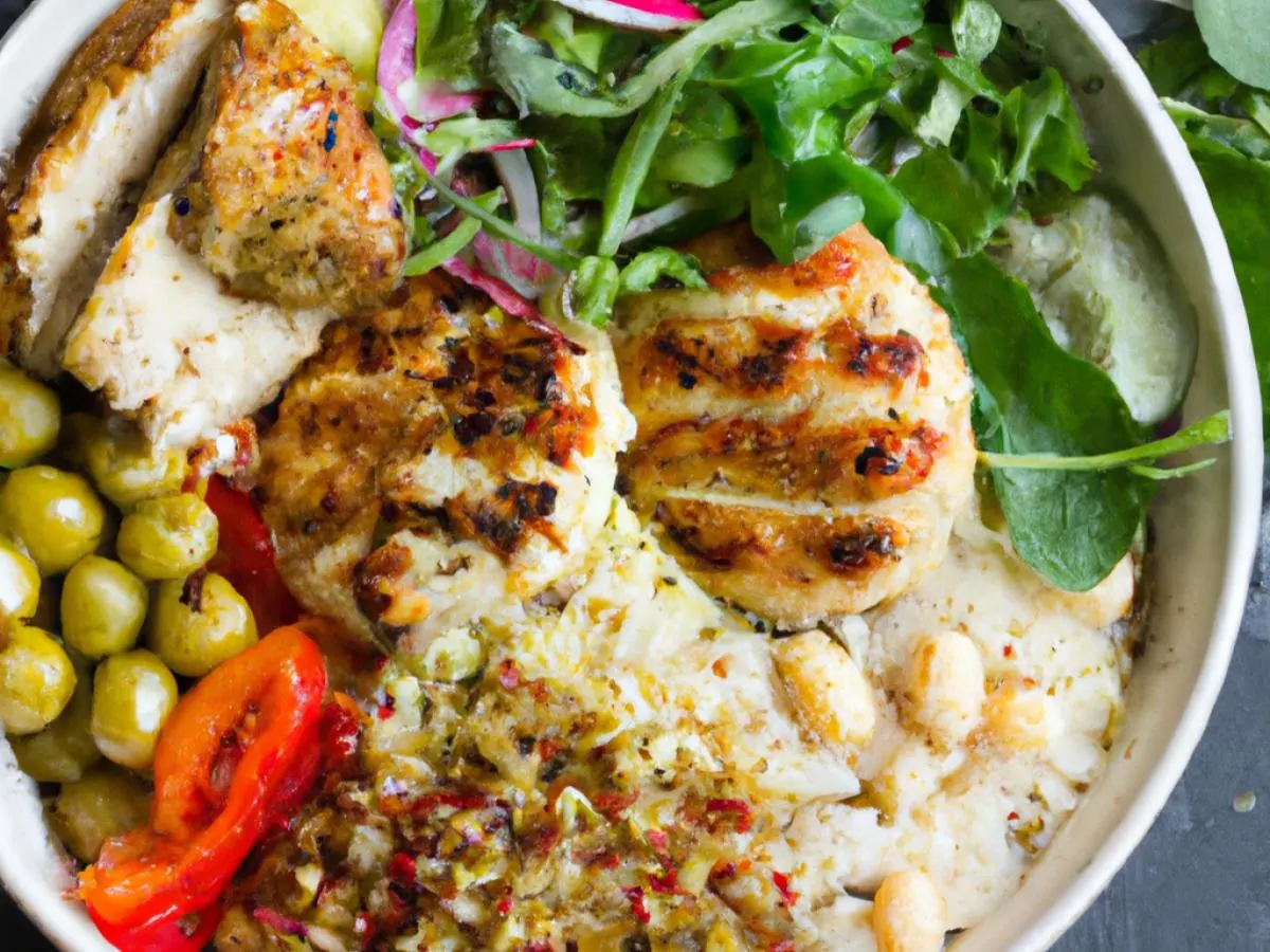 Falafel & Quinoa Bowl With Grilled Chicken Falafel & Quinoa Bowl With Grilled Chicken