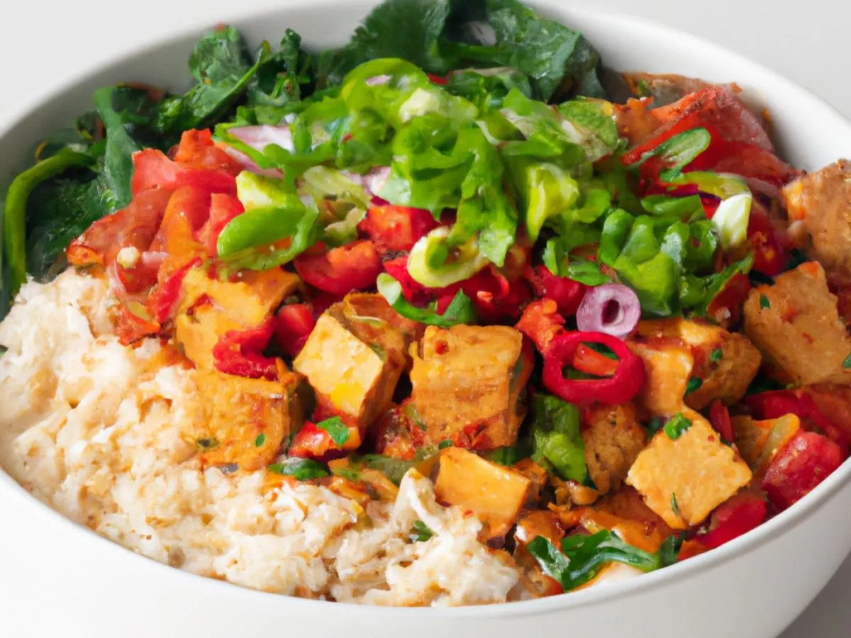 Moroccan Bowl With Spicy Tofu Moroccan Bowl With Spicy Tofu
