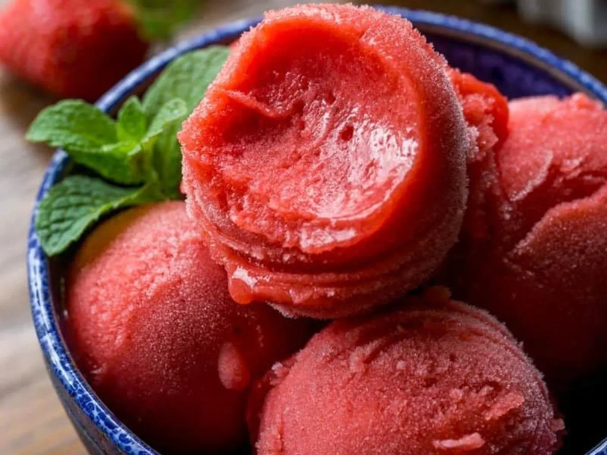 Strawberry Sorbet Strawberry Sorbet