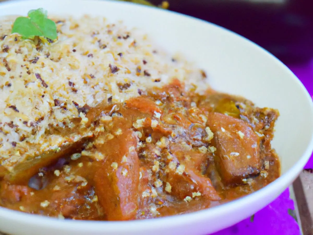 Bagara Beigan, Pulav Rice & Dal Palak [16oz]