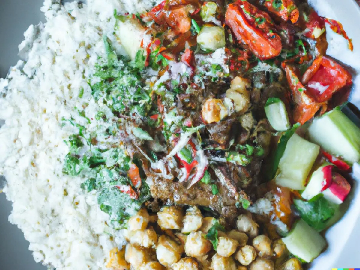Halal Europa Bowl With Spicy Braised Lamb Halal Europa Bowl With Spicy Braised Lamb