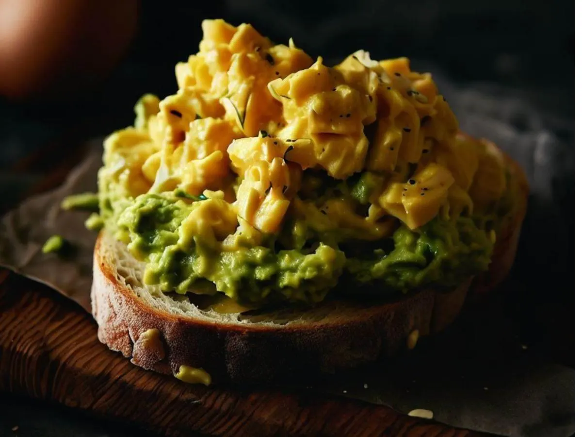Avocado and Scramble Egg Toast Box Avocado and Scramble Egg Toast Box