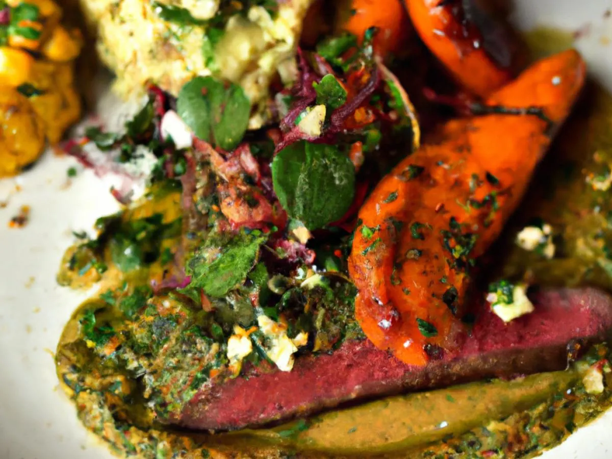Churrasco with Chimichurri With Locro and Sauteed Veggies Churrasco with Chimichurri With Locro and Sauteed Veggies