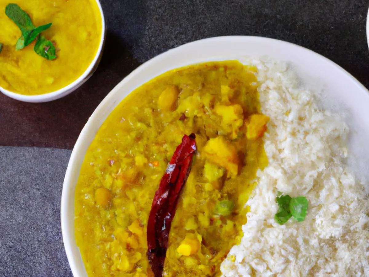 Vegan Tadka Dal with Basmati Rice and Aloo Gobi Vegan Tadka Dal with Basmati Rice and Aloo Gobi