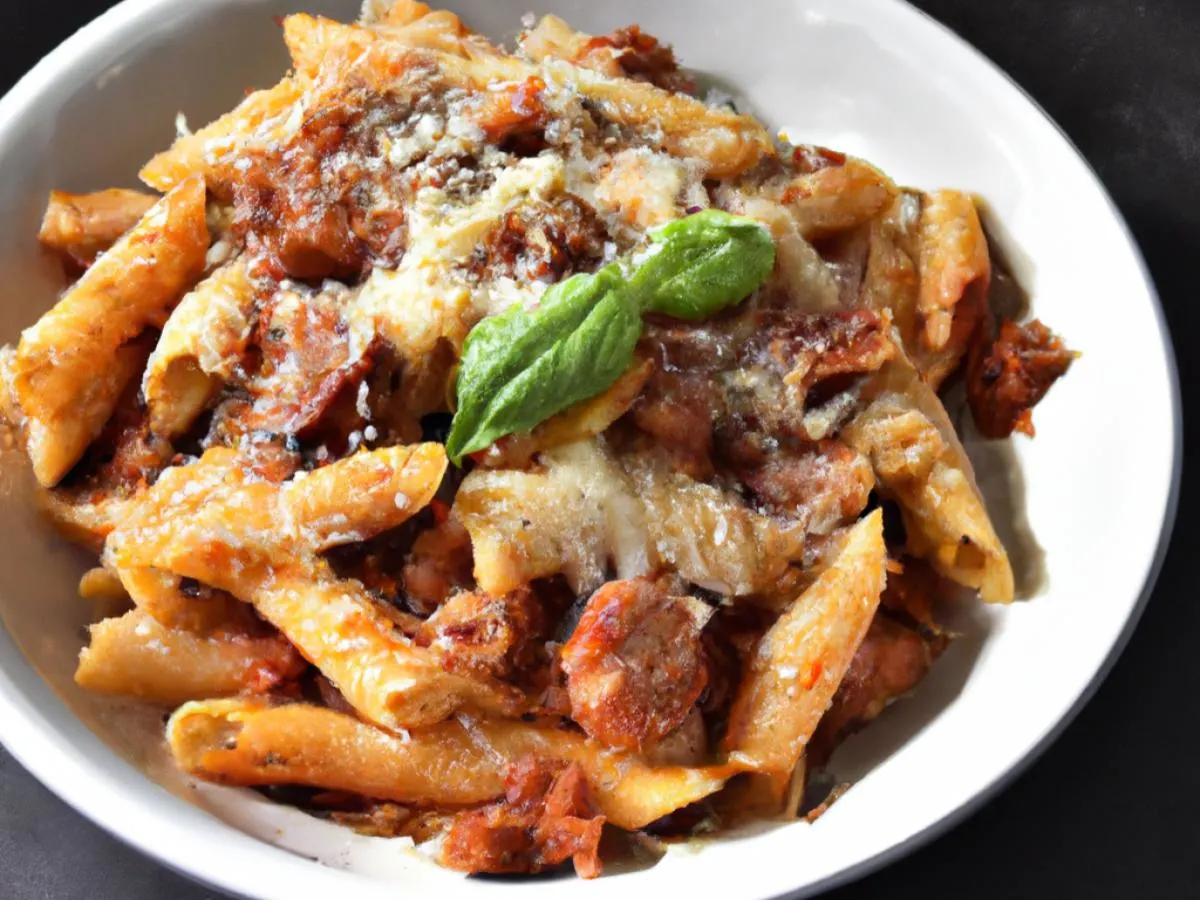 Small Pasta Marinara with Sausage