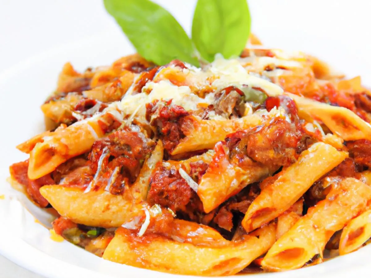 Large Pasta Marinara with Sausage